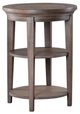Magnussen Home® Paxton Place Dovetail Gray Round End Table-0