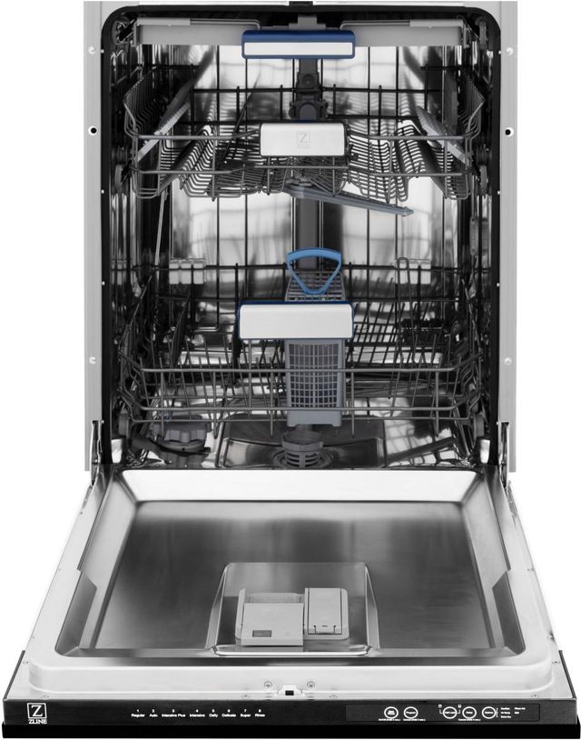 ZLINE Tallac Series 24" Black Stainless Steel Built In Dishwasher-1