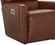 La-Z-Boy® Kells Chestnut Leather Power Rocking Recliner with Headrest and Lumbar-1