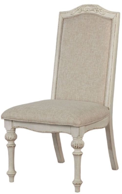 Furniture of America® Arcadia 2-Piece Off-White Side Chair Set-2