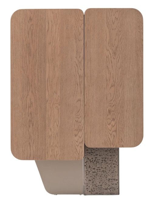 Michael Amini® Bristol Point Saddle Brown Bar Cabinet-3