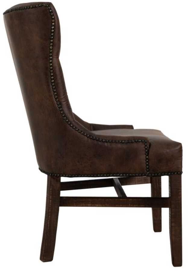International Furniture Direct Terra Rich Brown Dining Side Chair-2