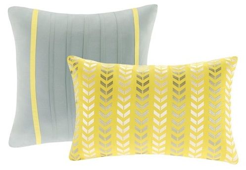 Olliix by Intelligent Design Nadia Yellow Twin/Twin XL Comforter Set-1
