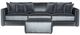 Jackson Furniture Remington 4-Piece Slate Small Spaced Sectional with Ottoman-1