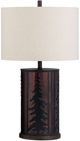 Crestview Collection Rowan Oak Brown Table Lamp-0