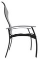 Telescope Casual Belle Isle Abalone/Black Aluminum/Fabric Outdoor Sling Supreme Arm Chair with Cape Gray Rustic Polymer Arm Accent-2