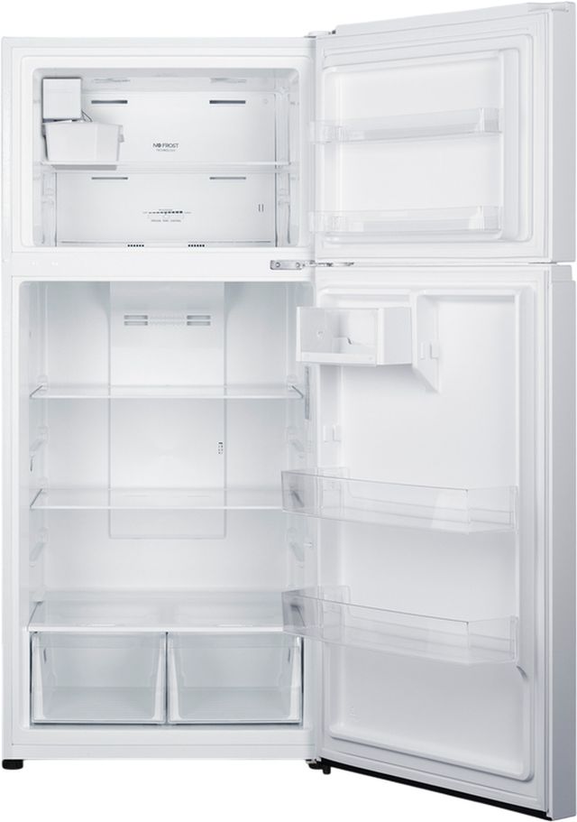 Summit® 30" 18 Cu. Ft. White Top Freezer Refrigerator-3