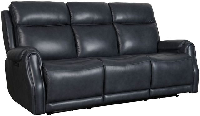 Liberty Furniture Clinton Carmel Slate Leather Power Reclining Sofa with Power Headrest and Power Lumbar-0