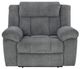 Signature Design by Ashley® Tip-Off Slate Power Recliner with Adjustable Headrest-1