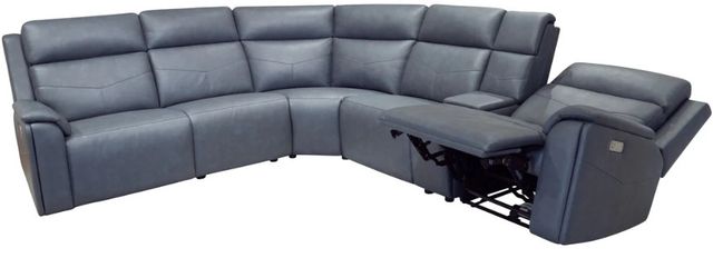 Flexsteel® Vernon Admiral Fabric Power Reclining Sectional with Custom Layout Options-4