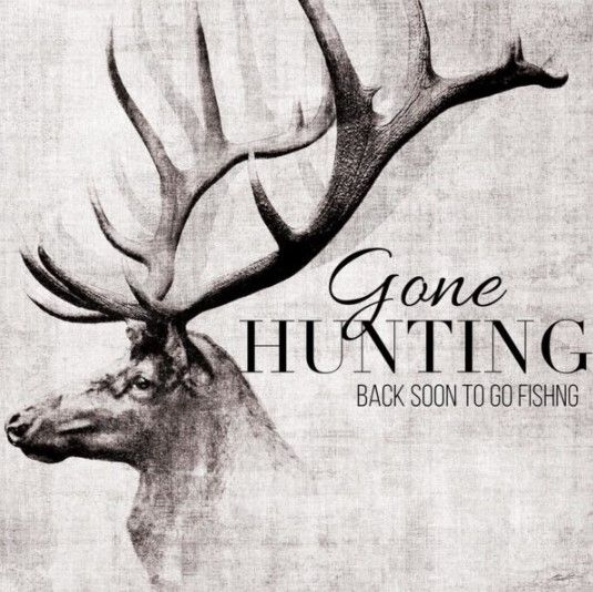 Classy Art Gone Hunting and Fishing by John Butler Wall Art-0