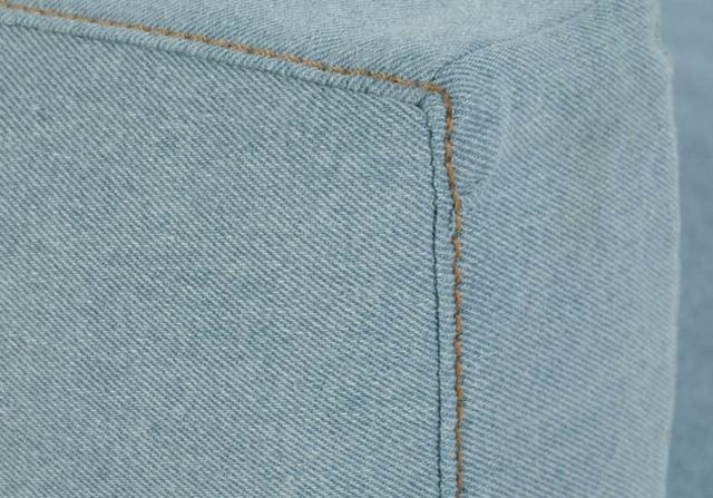 Rowe® Customizable Sylvie 100” Extended 44” Depth Two Cushion Everyday Denim Slip Sofa-4