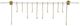 Stylecraft Dann Foley Lifestyle Bronze/White 48" Wall Hanger with Hook -2