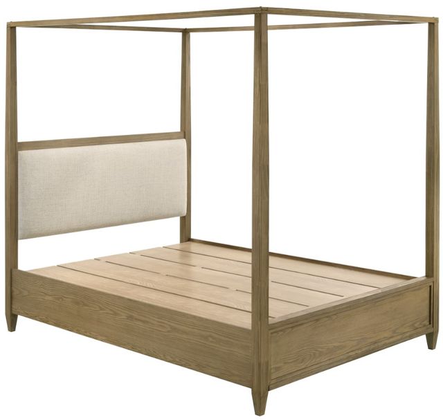 Crown Mark Sienna Natural Queen Canopy Bed-3