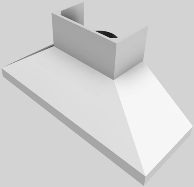 Vent-A-Hood® 66" White Euro-Style Wall Mounted Range Hood-3