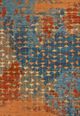 KAS Rugs Illusions Blue/Coral Elements 5'x8' Rug-0