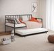 Furniture of America® Harmon Black Metal Daybed-2
