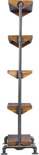 Uttermost® Rhordyn Aged Gunmetal/Light Walnut Etagere-4