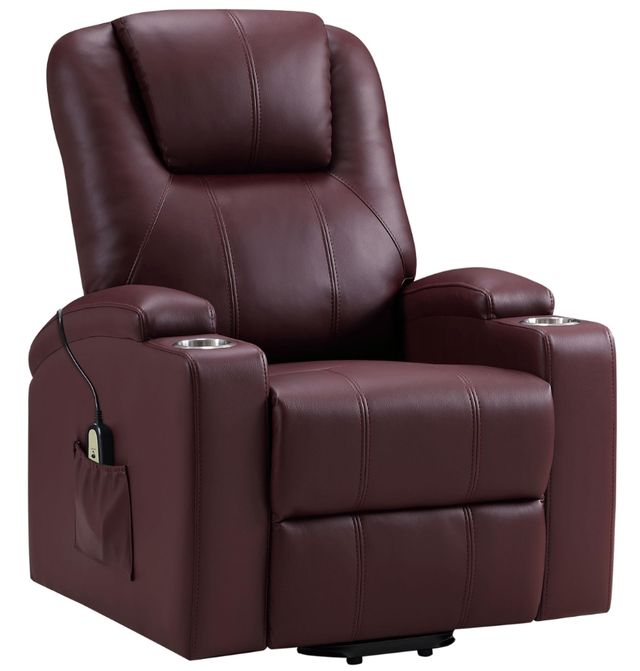 Coaster® Armstrong Wine Power Lift Recliner-0