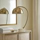 Uttermost® Romani Antique Brass Desk Lamp with Crystal Foot-5