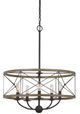 Cal® Lighting & Accessories Modica Distress Ivory Chandelier-0