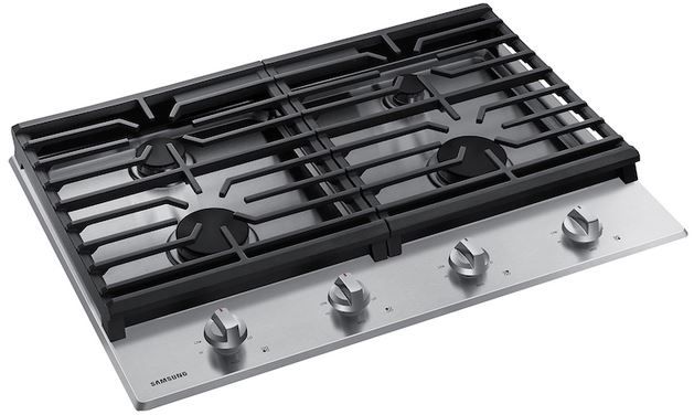 Samsung 30" Stainless Steel Gas Cooktop with Cast Iron Grates-1