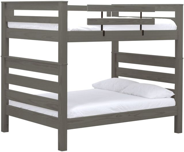 Crate Designs™ Furniture TimberFrame Graphite Full XL/Full XL Bunk Bed-0