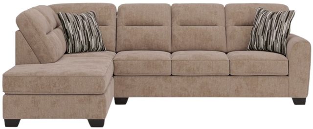 Benchcraft® Olten 2-Piece Mocha Left-Arm Facing Sectional and Chaise-1