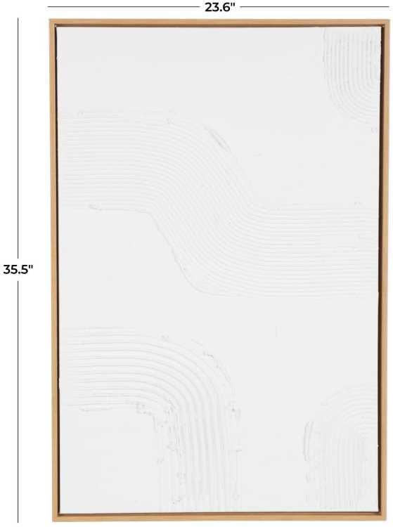 Deco Marche White Abstract Framed Wall Art-3