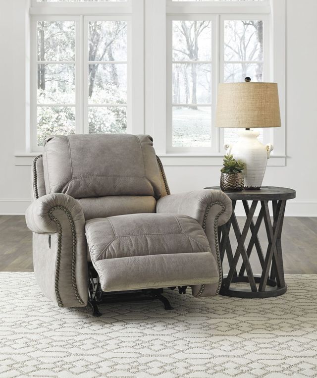 Signature Design by Ashley® Olsberg Steel Manual Rocker Recliner-2