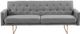 A & B Home Alicia Gold/Gray Sofa Bed-2