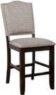 Furniture of America® Teagan 2-Piece Dark Walnut/Gray Counter Stool Set-0