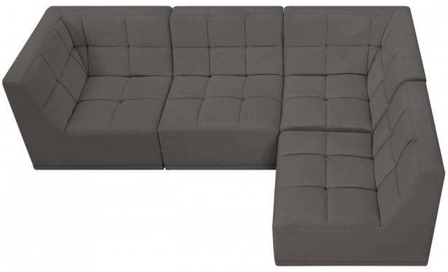 Meridian Furniture Relax 4-Piece Grey Modular Sectional Set-2