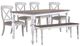 Liberty Furniture Ocean Isle 6-Piece Antique White/Weathered Pine Dining Table Set-0