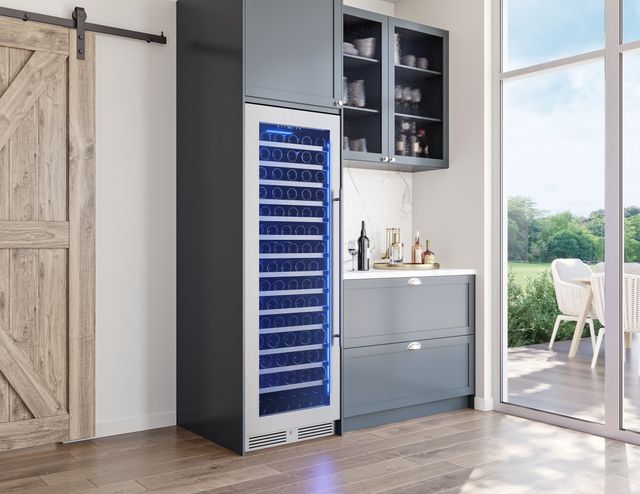 Zephyr Presrv™ 14.9 Cu. Ft. Glass/Stainless Steel Wine Cooler-11