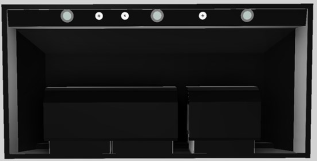 Vent-A-Hood® Designer Series 48" Black Wall Mounted Range Hood-1