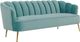 TOV Furniture Daisy Petite Sea Blue Velvet Sofa-0