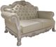 ACME Furniture Dresden Bone White/Gray Leather Loveseat-0