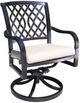 CabanaCoast® Customizable Carleton Aluminum Outdoor Swivel Rocker Chair-0