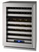 U-Line 5 Class 24" 5.1 Cu. Ft. Stainless Steel Wine Cooler-0