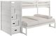 Elements International Sami White Youth Twin Over Full Step Bunk Bed with Right Headboard-0