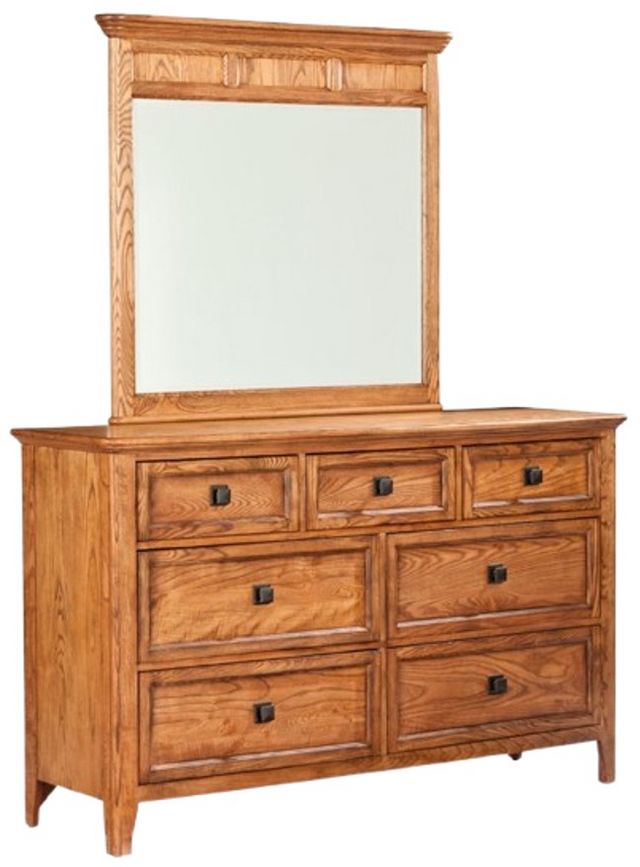 Intercon Alta Brushed Ash Dresser and Mirror