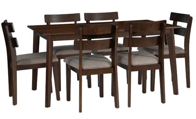 Powell® Daly 7-Piece Brown/Sand Dining Set-0