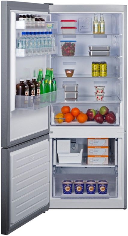 Summit® 28” 15.1 Cu. Ft. Stainless Steel Counter Depth Bottom Freezer Refrigerator with Icemaker-3