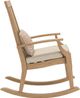 Signature Design by Ashley® Clare View Beige Fabric/Teak Outdoor Rocking Chair-2