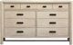 Magnussen Home® Sunset Cove Sanibel Brown Drawer Dresser with Metal Stretchers-4