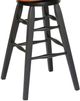 TEI St. Michael Windsor Black/Woontone 30" Swivel Bar Stool-2