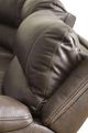 Signature Design by Ashley® Dunleith 3-Piece Chocolate Small Spaced Power Reclining Loveseat with Console-3