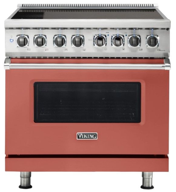 Viking® 5 Series 36'' Spiced Cider Pro Style Induction Range-0