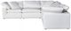 Moe's Home Collection Terra Condo Classic 5-Piece Cream White L-Shaped Modular Sectional-0